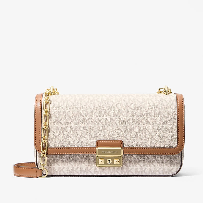 Sacs à main Michael Kors Lg Conv Chain Shoulder Vanilla/ Acorn