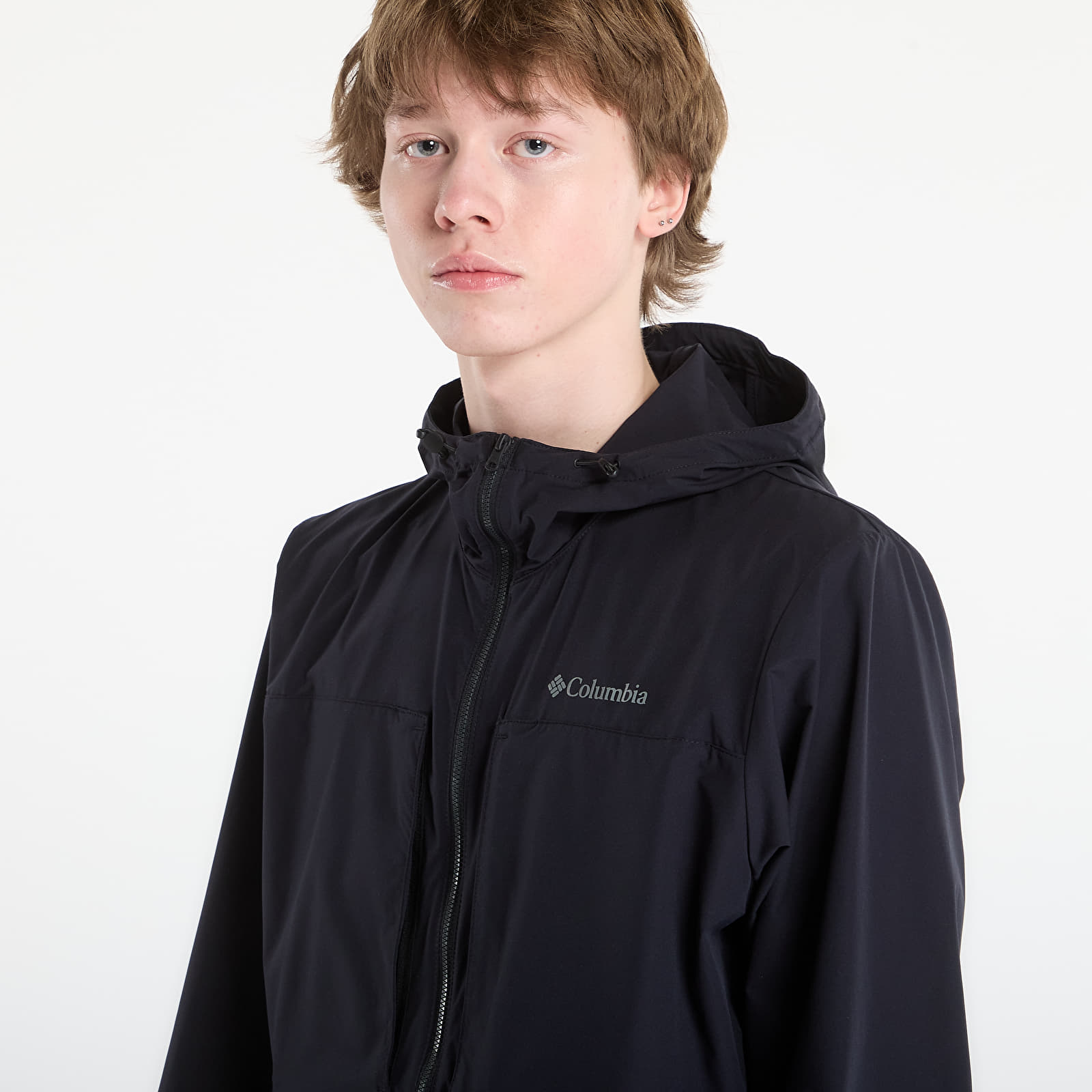 Vindjakker for menn Columbia Street Heights™ Hooded Windbreaker Black