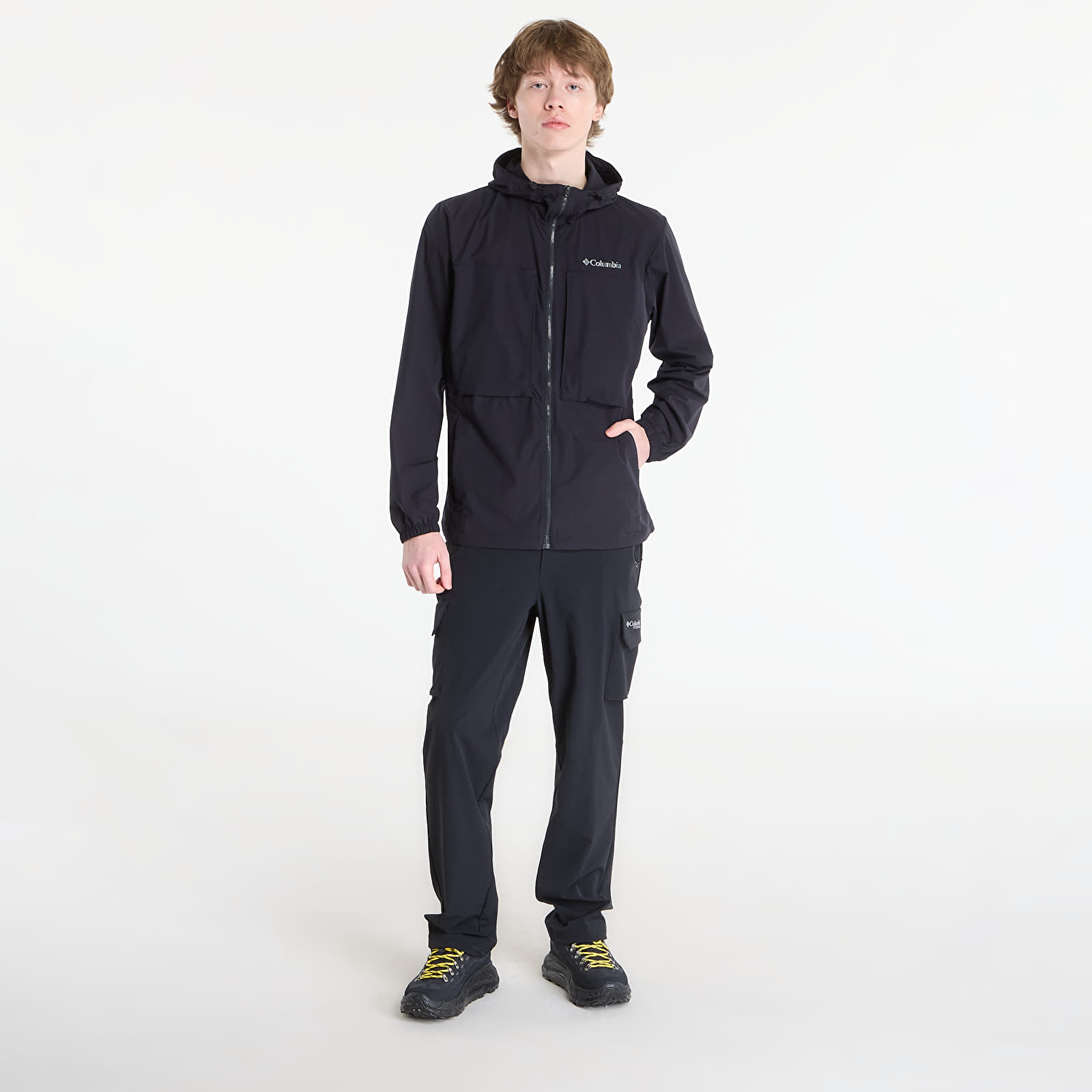 Vindjakker for menn Columbia Street Heights™ Hooded Windbreaker Black