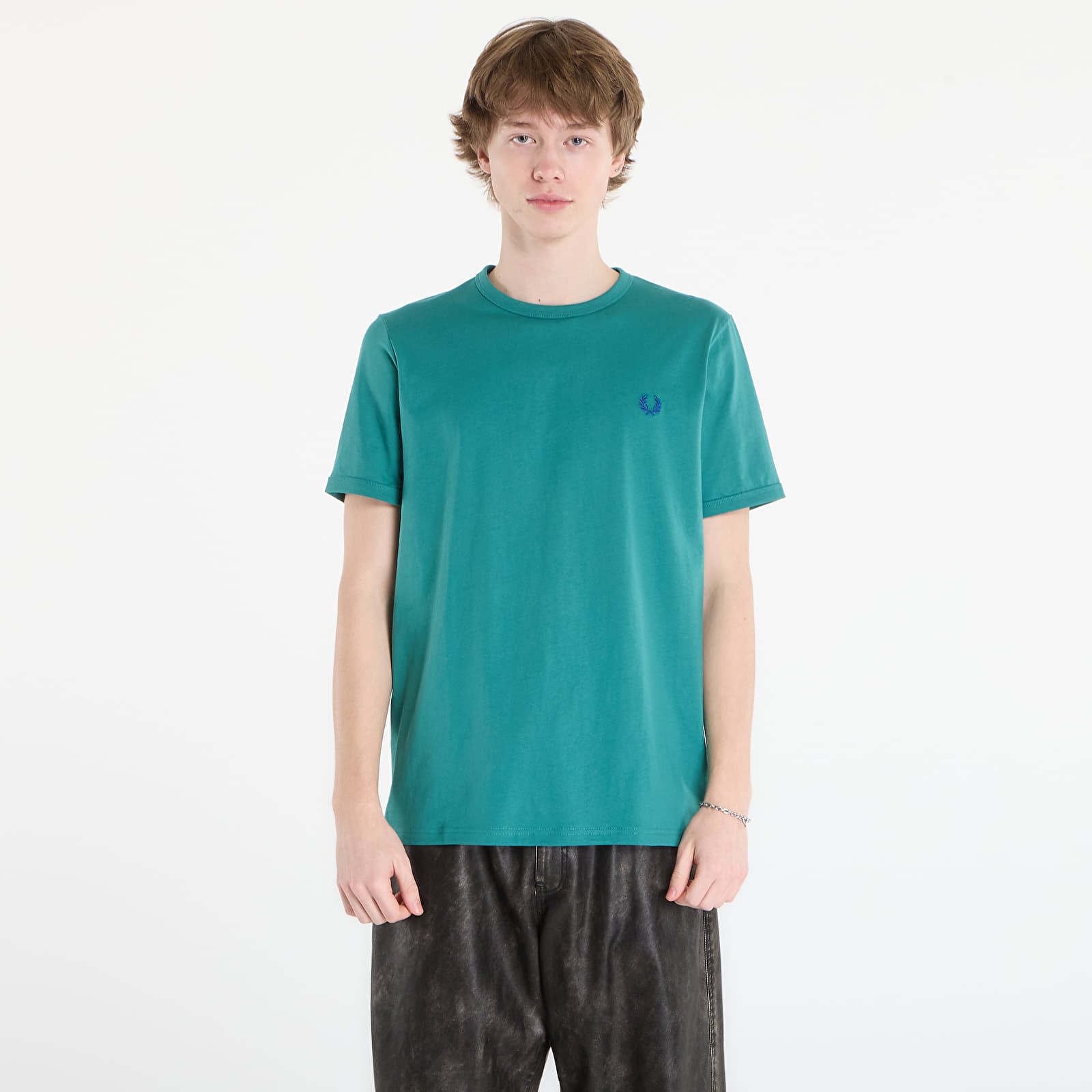 Magliette da uomo FRED PERRY Ringer T-Shirt Deep Mint