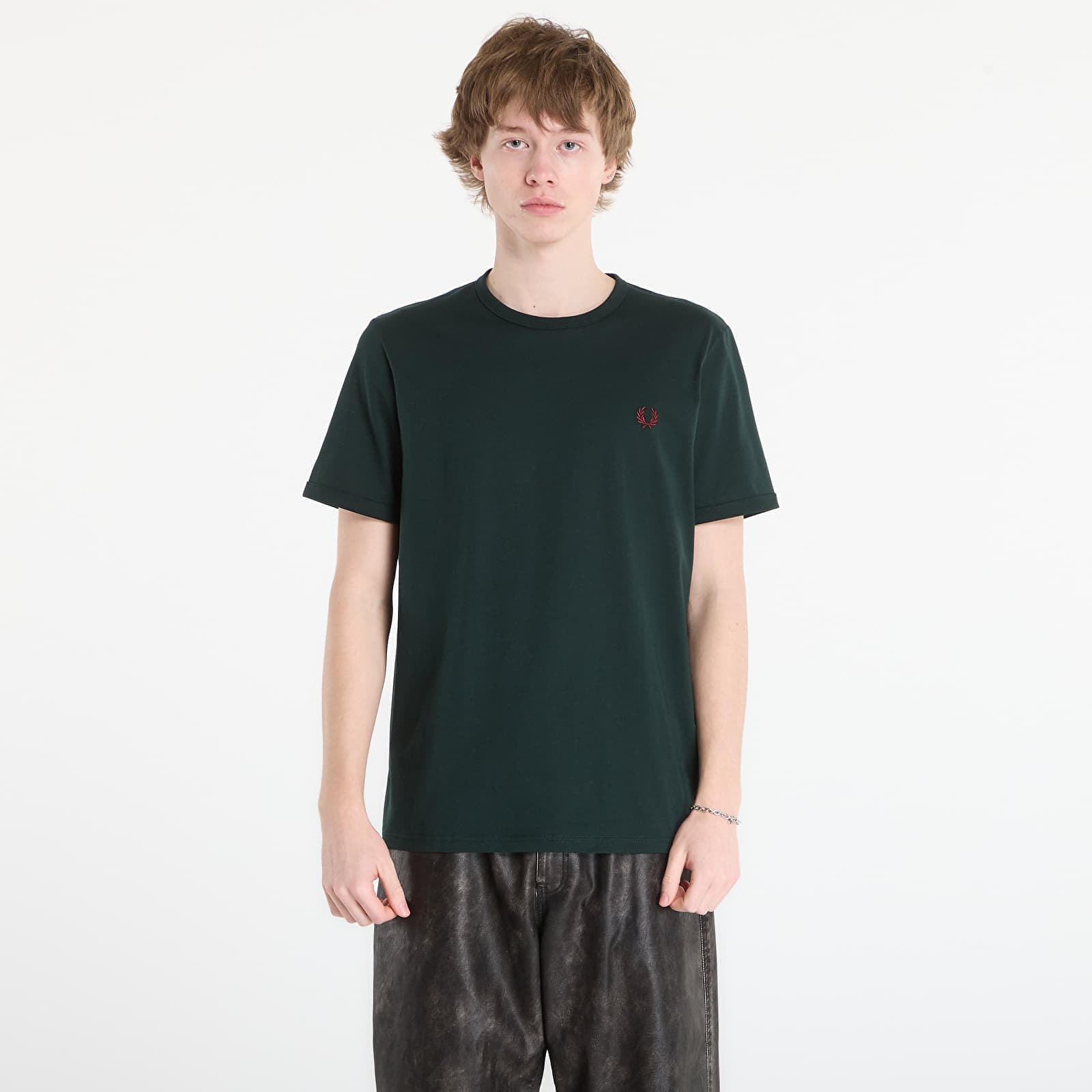 Тениска FRED PERRY Ringer T-Shirt Grassroots S