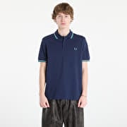 FRED PERRY Twin Tipped Fred Perry Shirt Tnsbl/ Snow White/ Dpmt