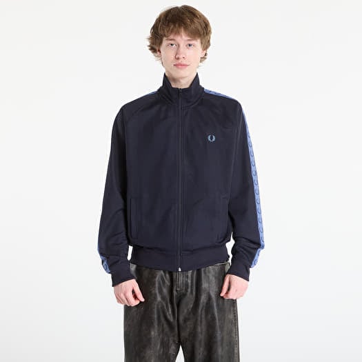 Sweatshirt FRED PERRY Contrast Tape Track Jacket Nvy/ Acebl/ Tnsbl