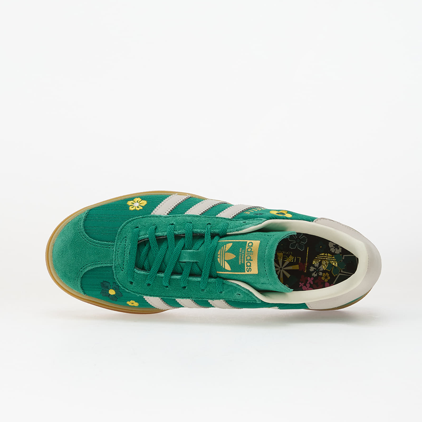Moteriški sportiniai bateliai ir avalynė adidas Gazelle Bold Bold Green/ Off White/ Eqt Yellow