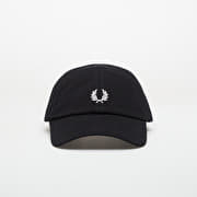 FRED PERRY Pique Classic Cap Black/ Snowwhite