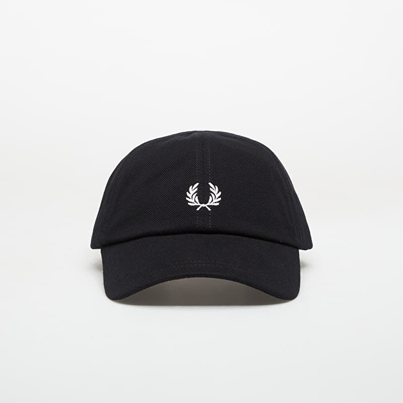 Cap FRED PERRY Pique Classic Cap Black/ Snowwhite
