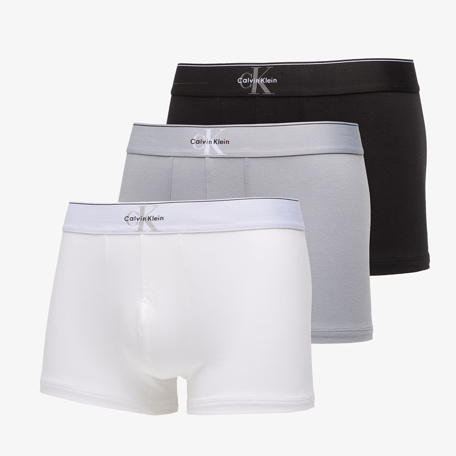 Miesten shortsit Calvin Klein Trunk 3-Pack Gray