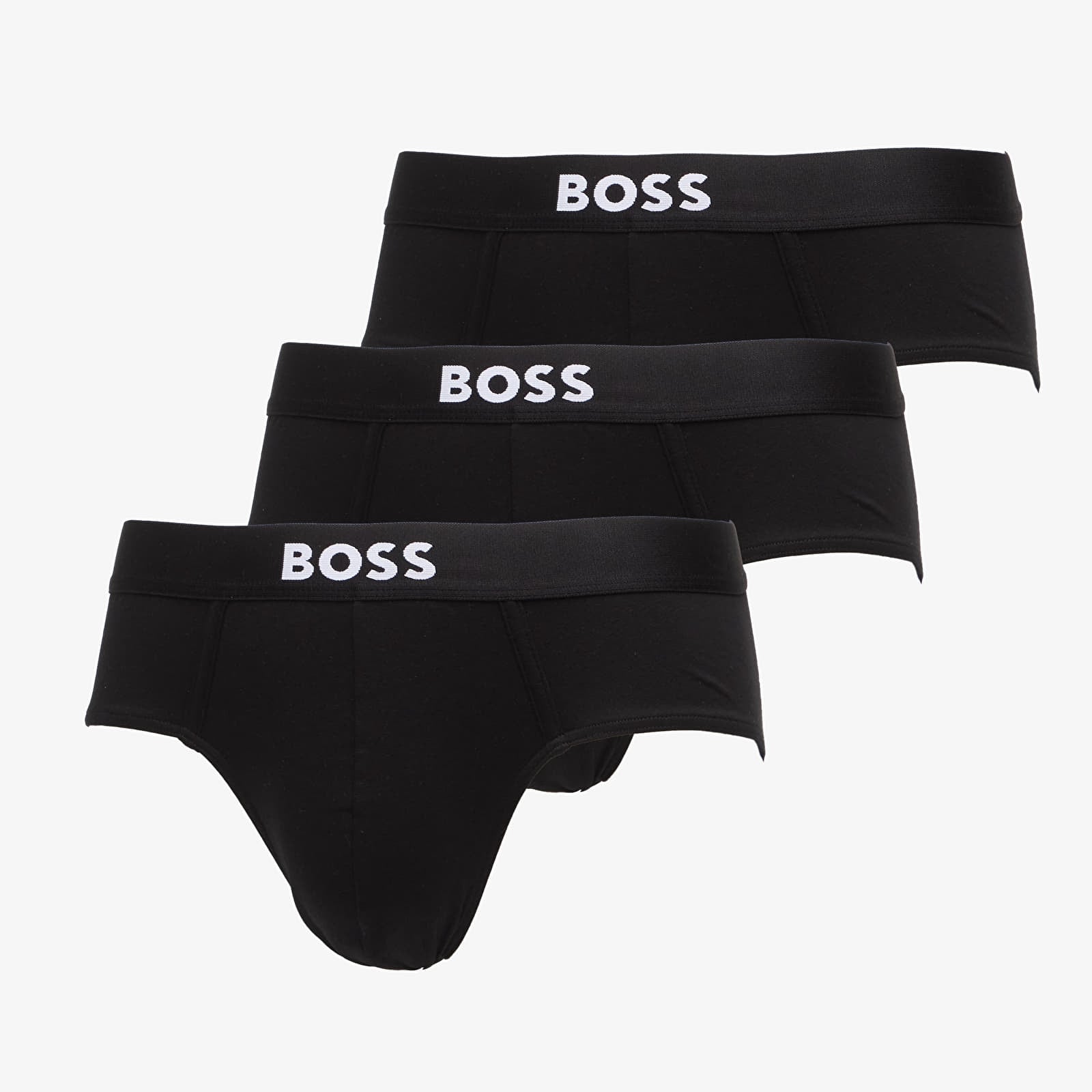 Caleçons pour hommes Hugo Boss Hip Brief 3-Pack Boss One Black