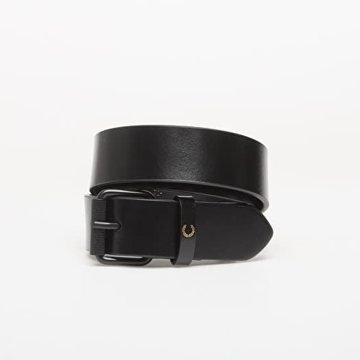 Diržas FRED PERRY Classic Leather Belt Black