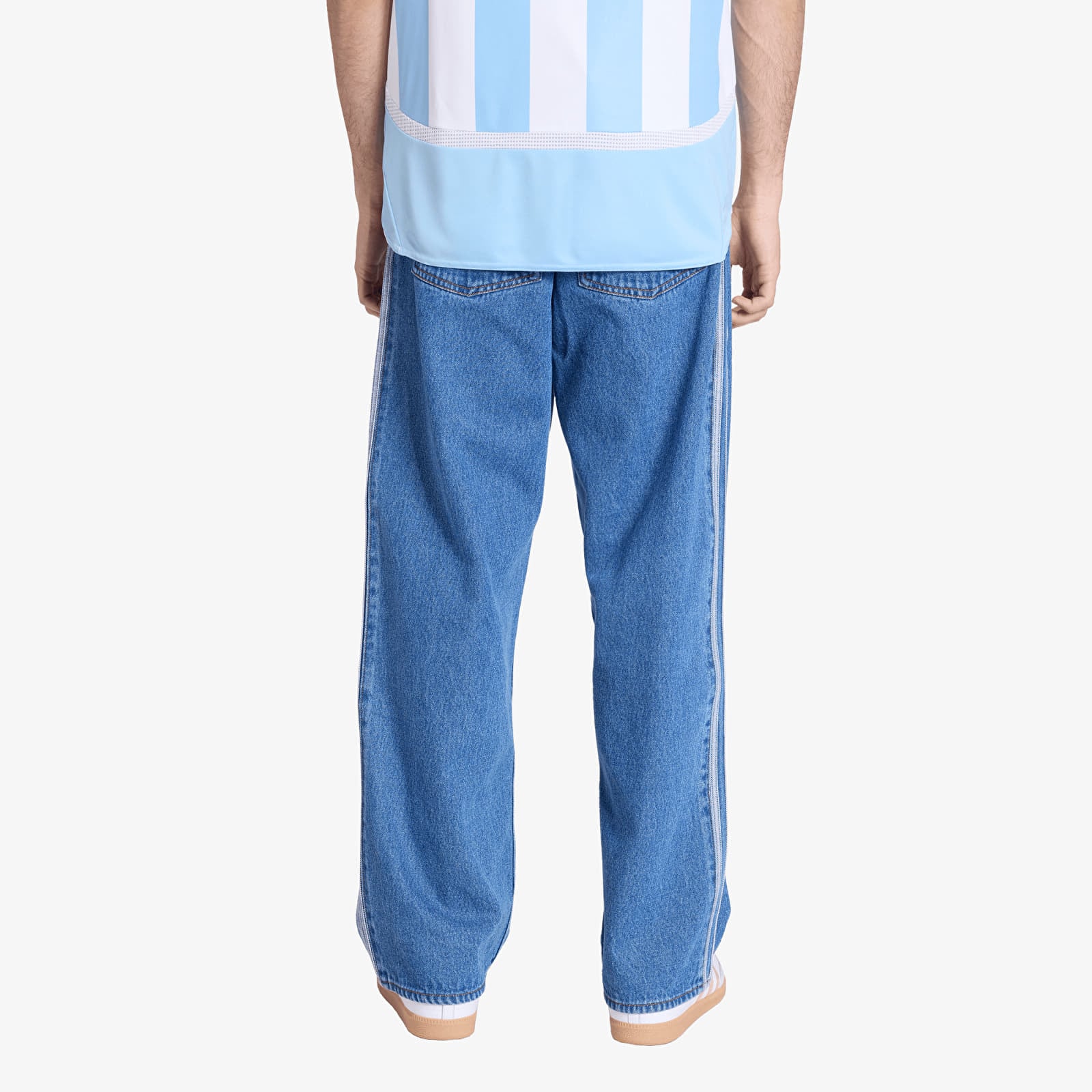 Jeans til mænd adidas Firebird Pants Blue Denim