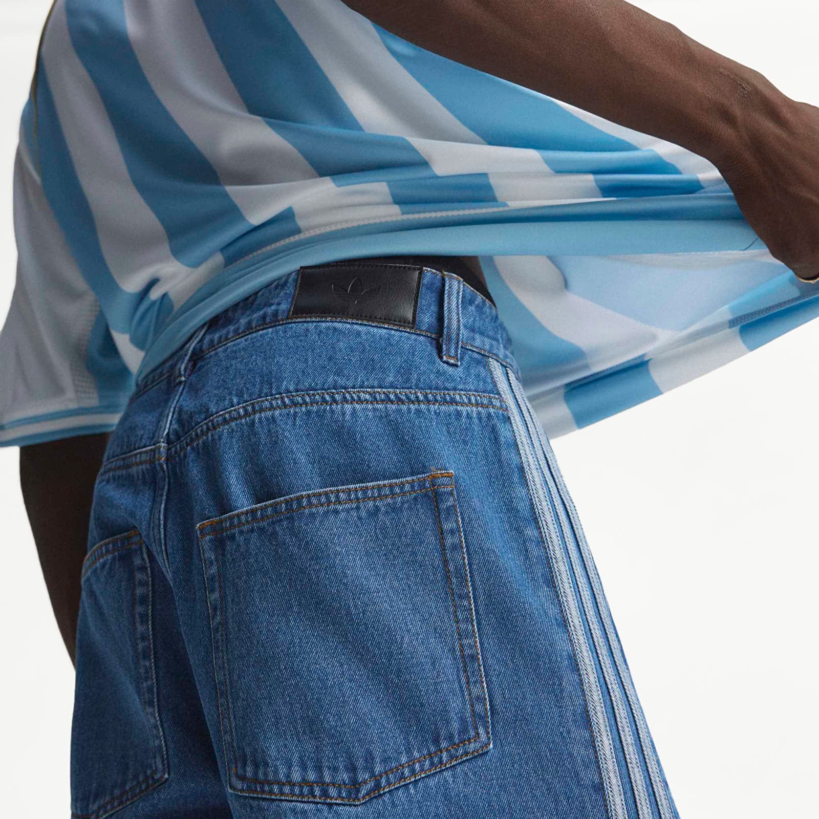 Jeans til mænd adidas Firebird Pants Blue Denim