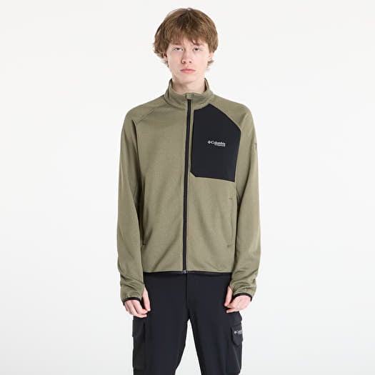 Sweatshirt Columbia Triple Canyon™ II Functional Grid Fleece Jacket Stone Green Heather/ Black