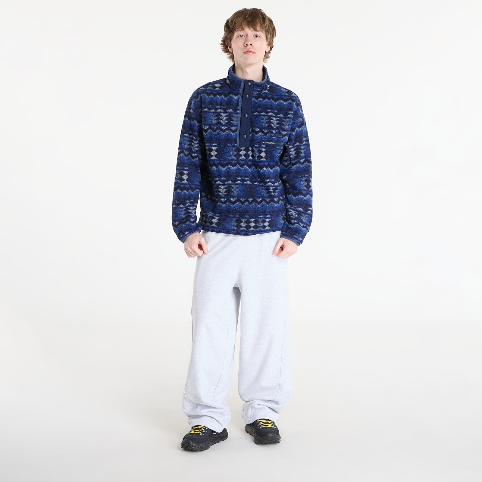 Meeste kampsunid Columbia Helvetia™ Half Snap Fleece With Print Mountain Blue/ Retrotree