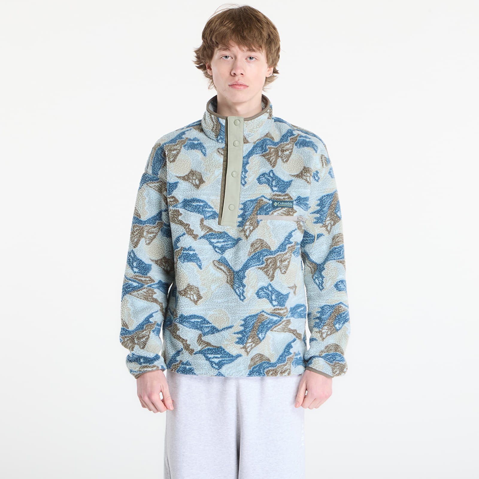 Sweatshirt Columbia Helvetia™ Half Snap Fleece With Print Safari/ Sunscapes XL
