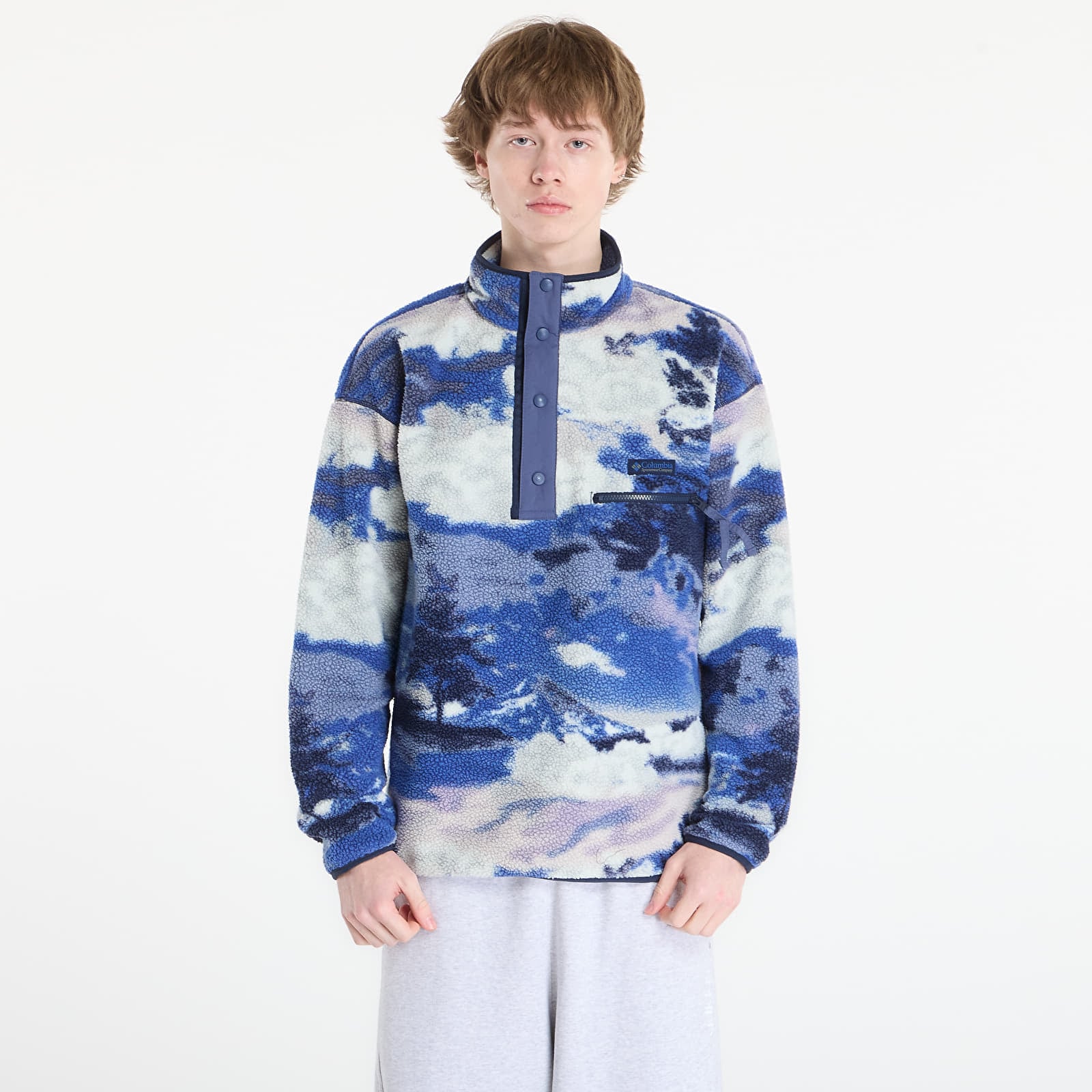 Sweatshirt Columbia Helvetia™ Half Snap Fleece With Print Collegiate Navy/ Dreaming XL