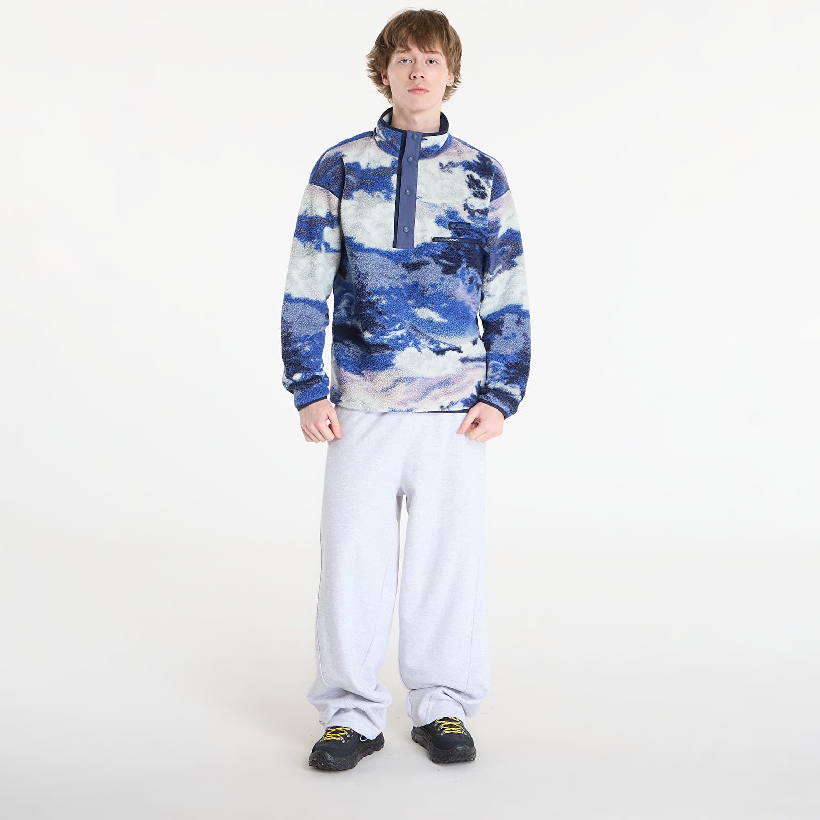 Meeste kampsunid Columbia Helvetia™ Half Snap Fleece With Print Collegiate Navy/ Dreaming