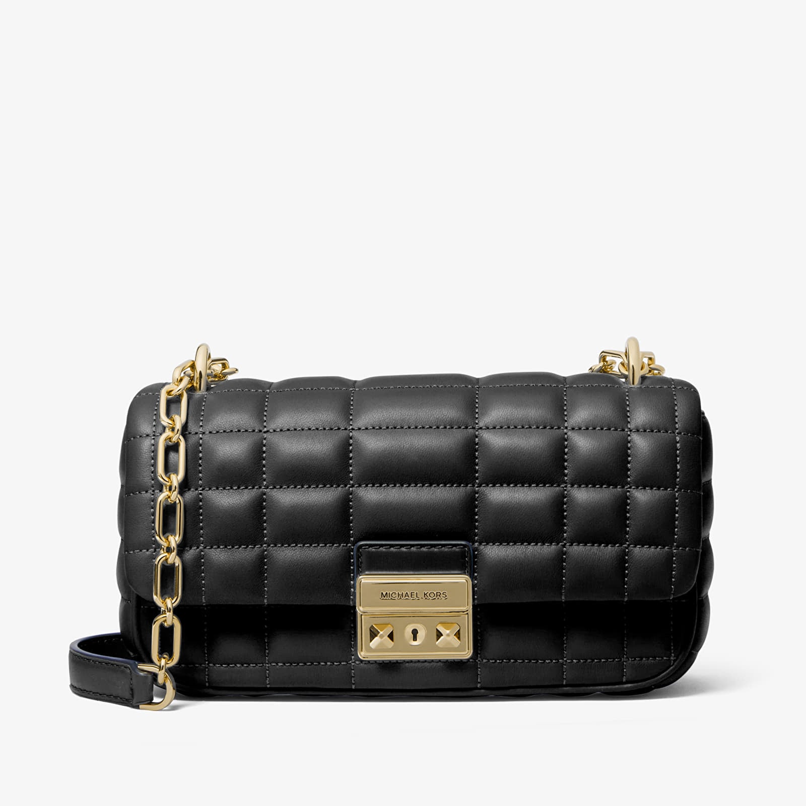 Håndtasker Michael Kors Sm Conv Chain Shoulder Black