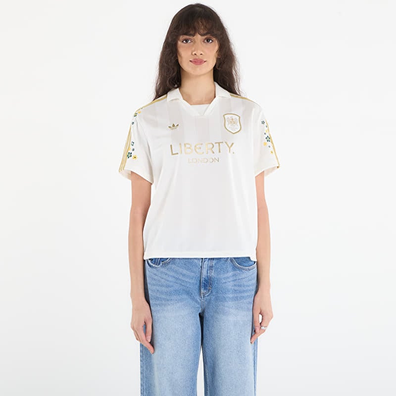Футболка adidas X Liberty London Jersey Off White/ Ice Purple