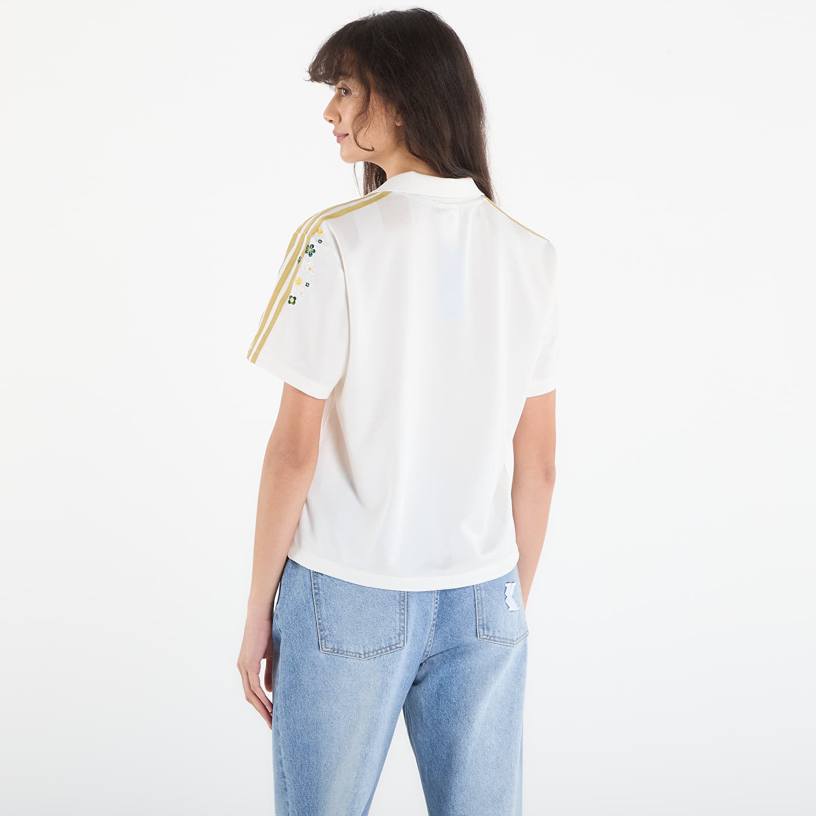 T-särgid adidas X Liberty London Jersey Off White/ Ice Purple