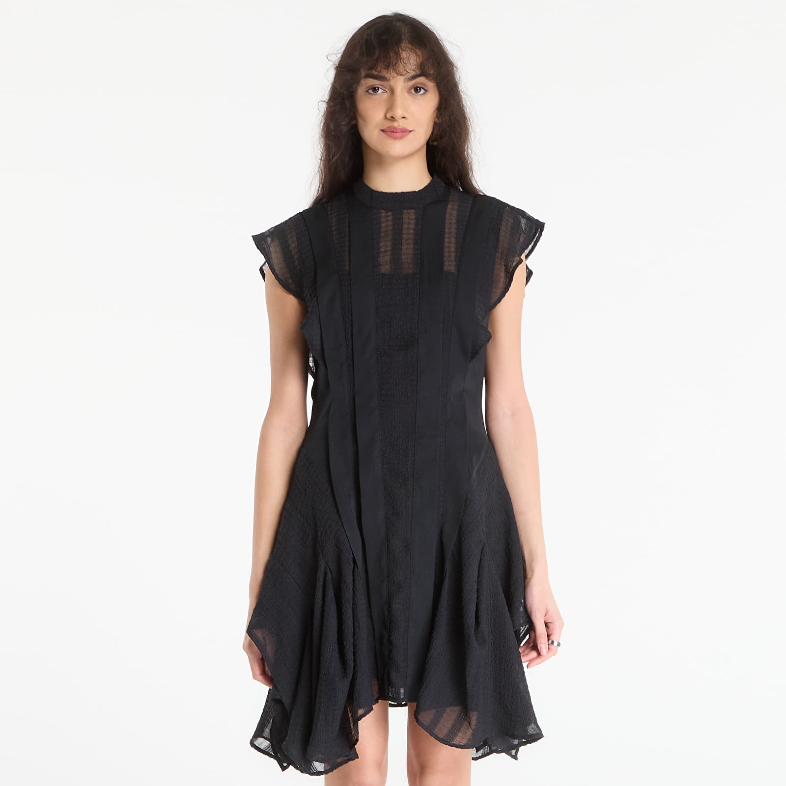 Dámske šaty AllSaints Fleur Texture Dress Black