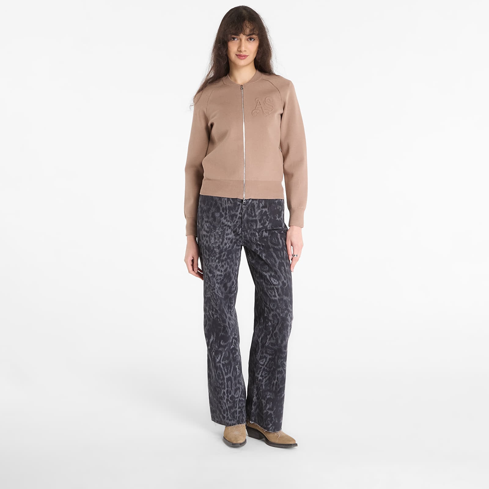 Women's Sweaters AllSaints Sonny Cardigan Pine Bark Brown