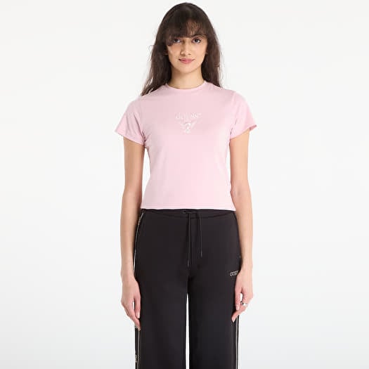 Marškinėliai GUESS Colette Ss Tee Light Purple Blossom