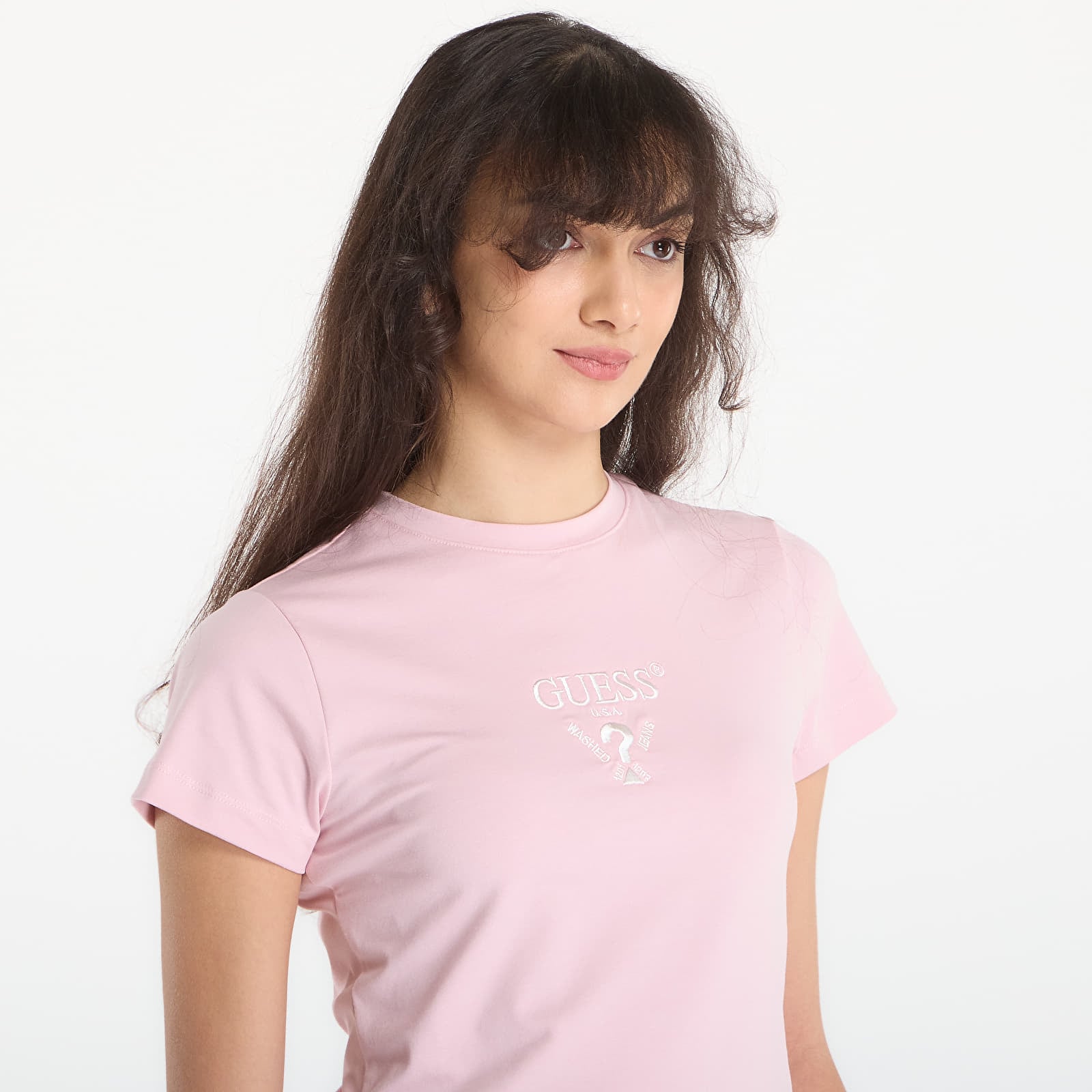 T-Shirts GUESS Colette Ss Tee Light Purple Blossom