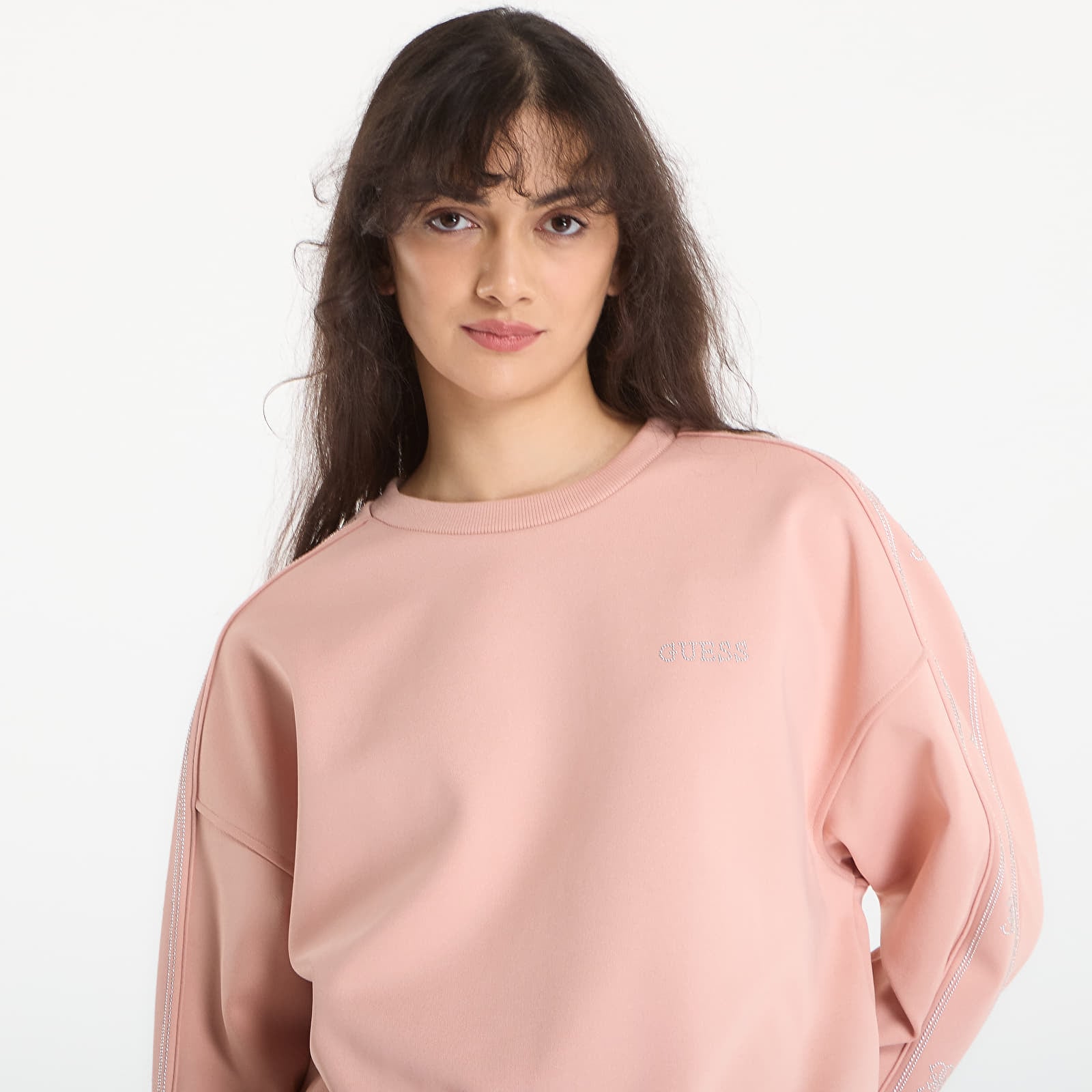 Bluzy GUESS Octavia Cn Sweatshirt Rose Bliss