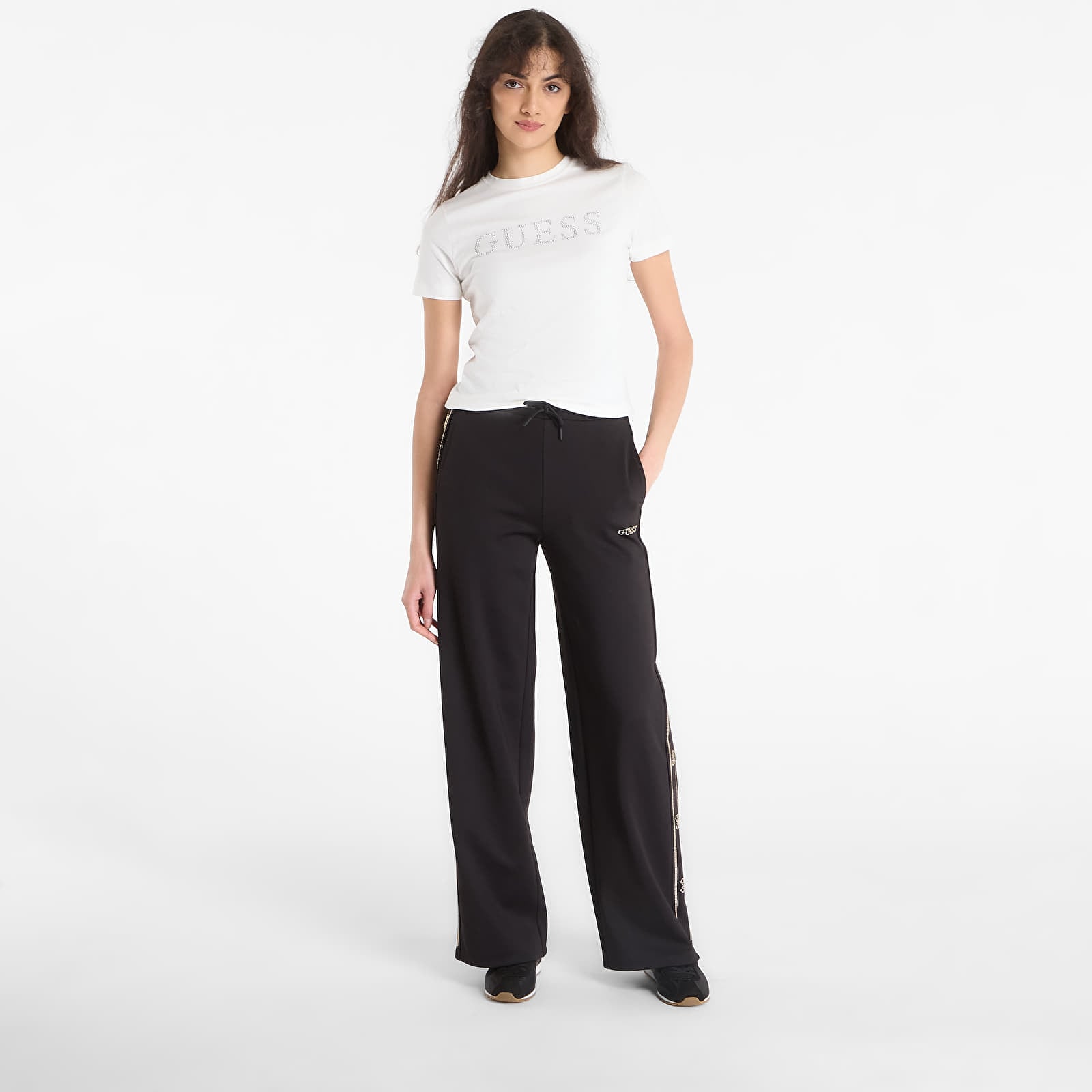 T-Shirts GUESS Octavia Rn Ss T-Shirt White Glam