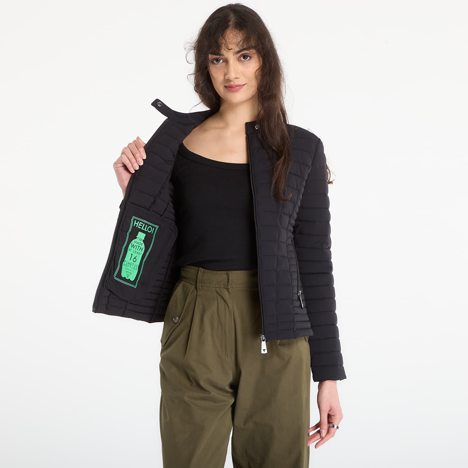 Bundy Guess Jeans Vona Jacket Jet Black