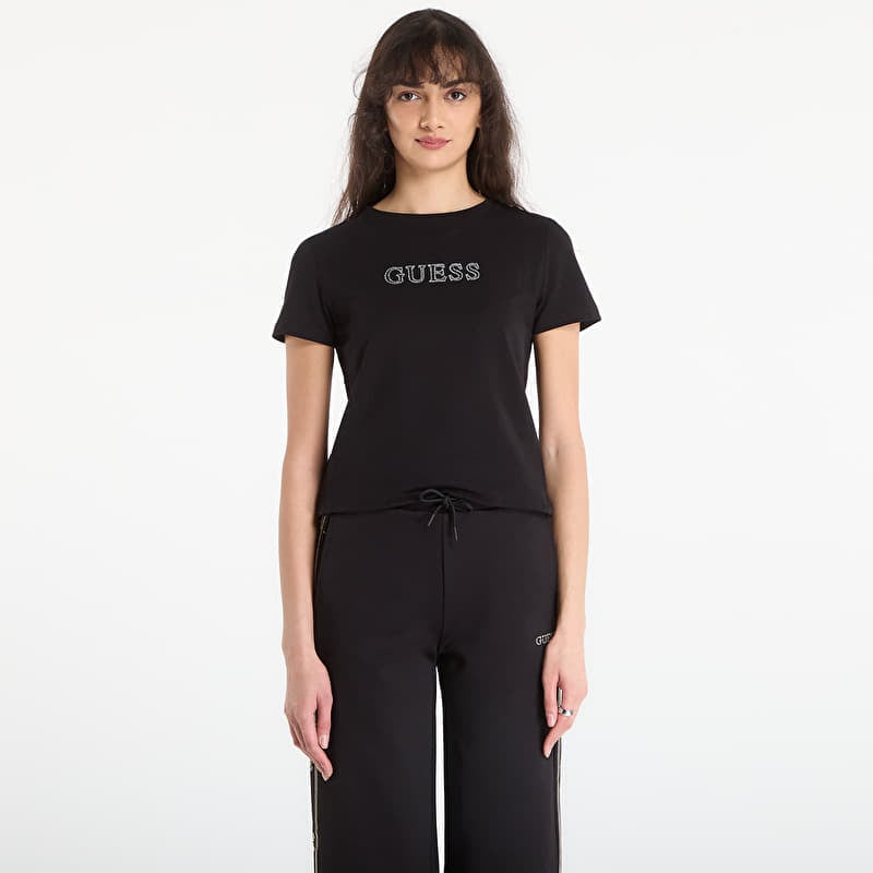 Tričko GUESS Briana Ss T-Shirt Jet Black