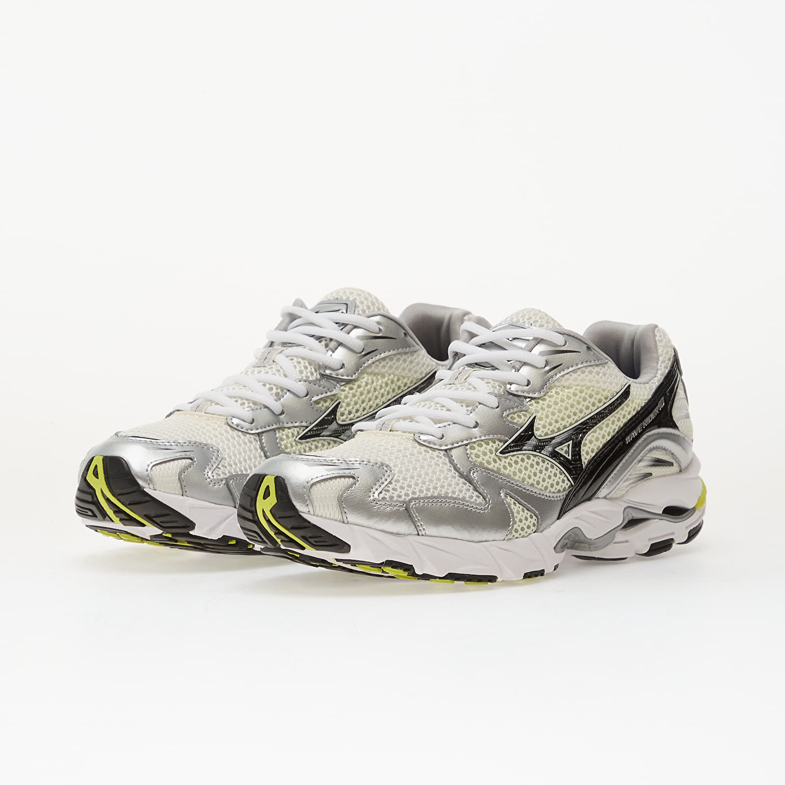 Turnschuhe und Schuhe für Männer Mizuno Wave Rider 10 (U) Snow White/ Black/ Sylvan Green