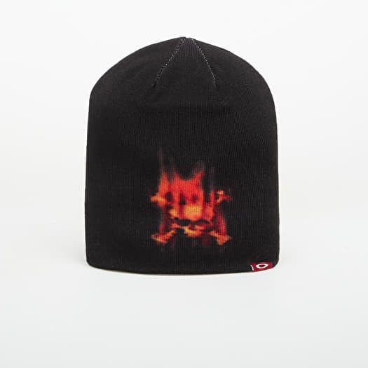 Hat Oakley Heritage Flame Beanie Pitch Black