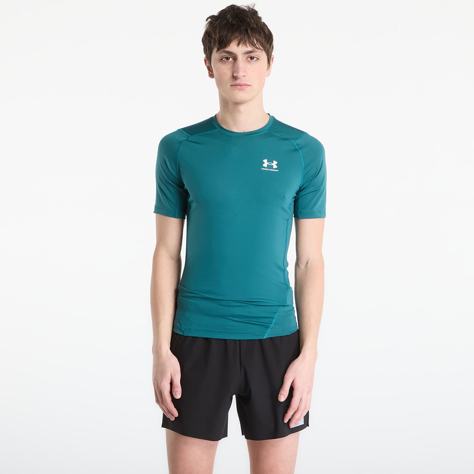 Тениска Under Armour HG Armour Comp SS Tee Green XL
