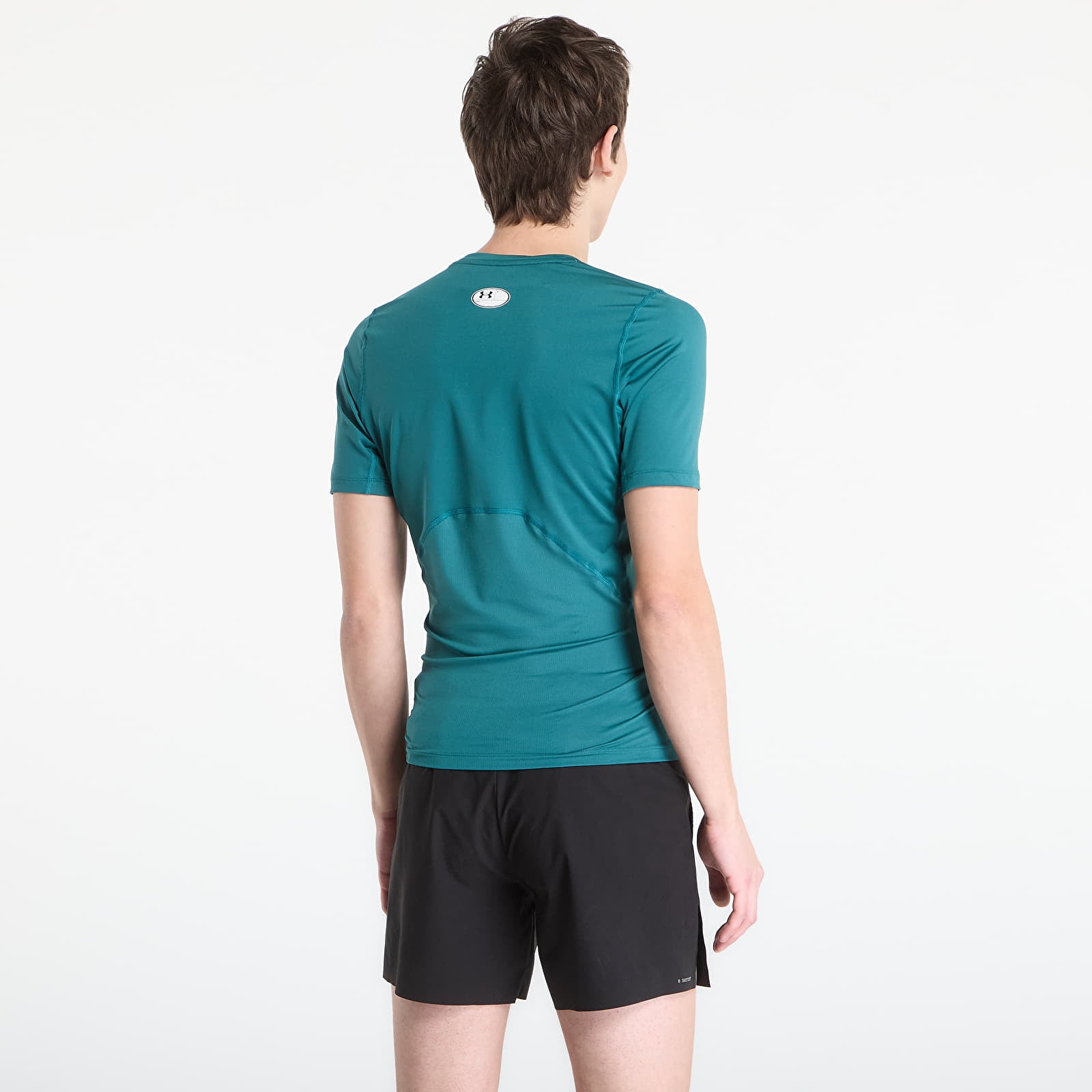 Férfi pólok Under Armour HG Armour Comp SS Tee Green