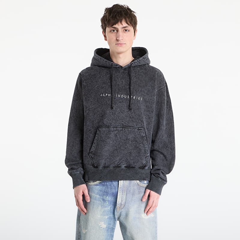 Суитшърт Alpha Industries Acid Logo Hoodie Black