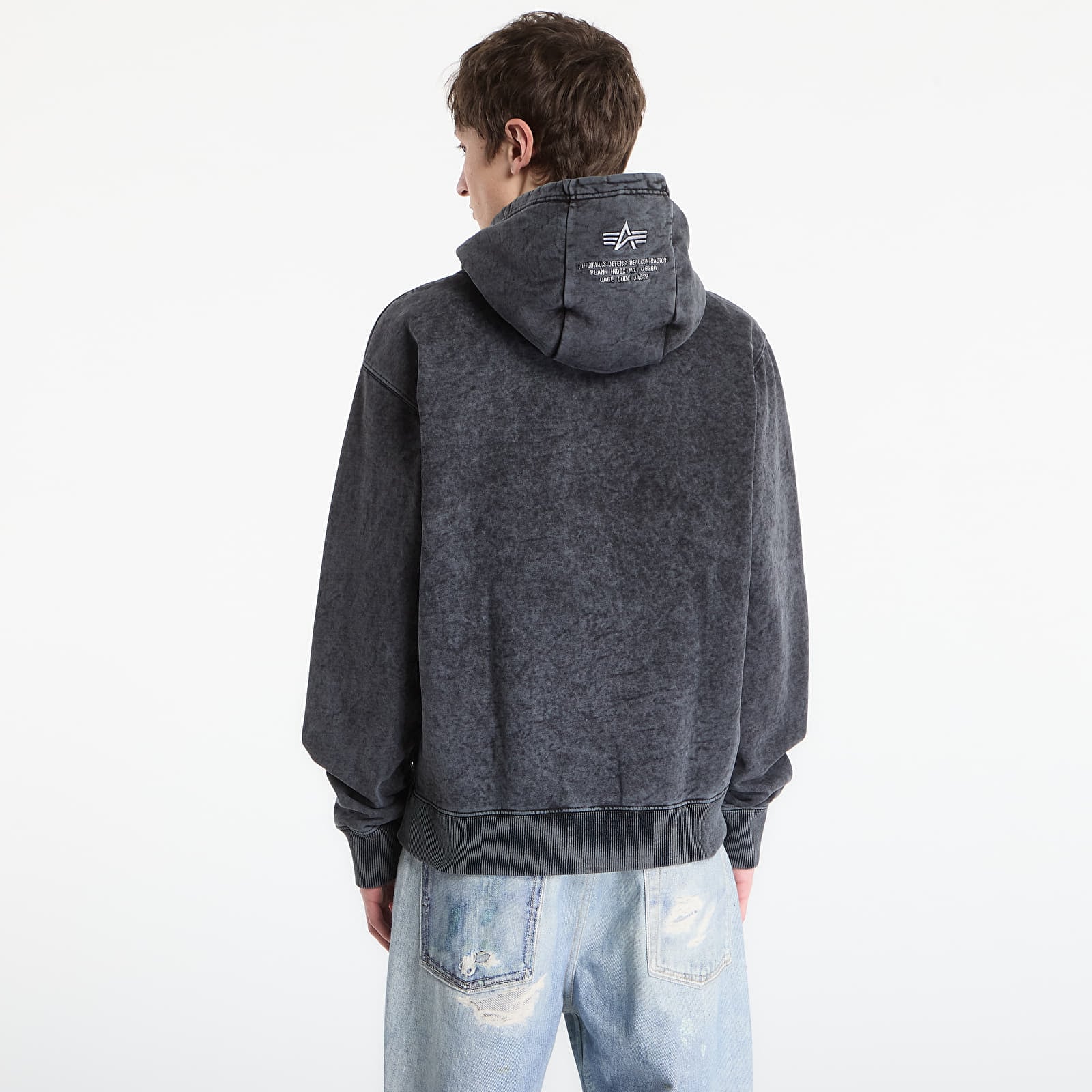 Meeste kampsunid Alpha Industries Acid Logo Hoodie Black