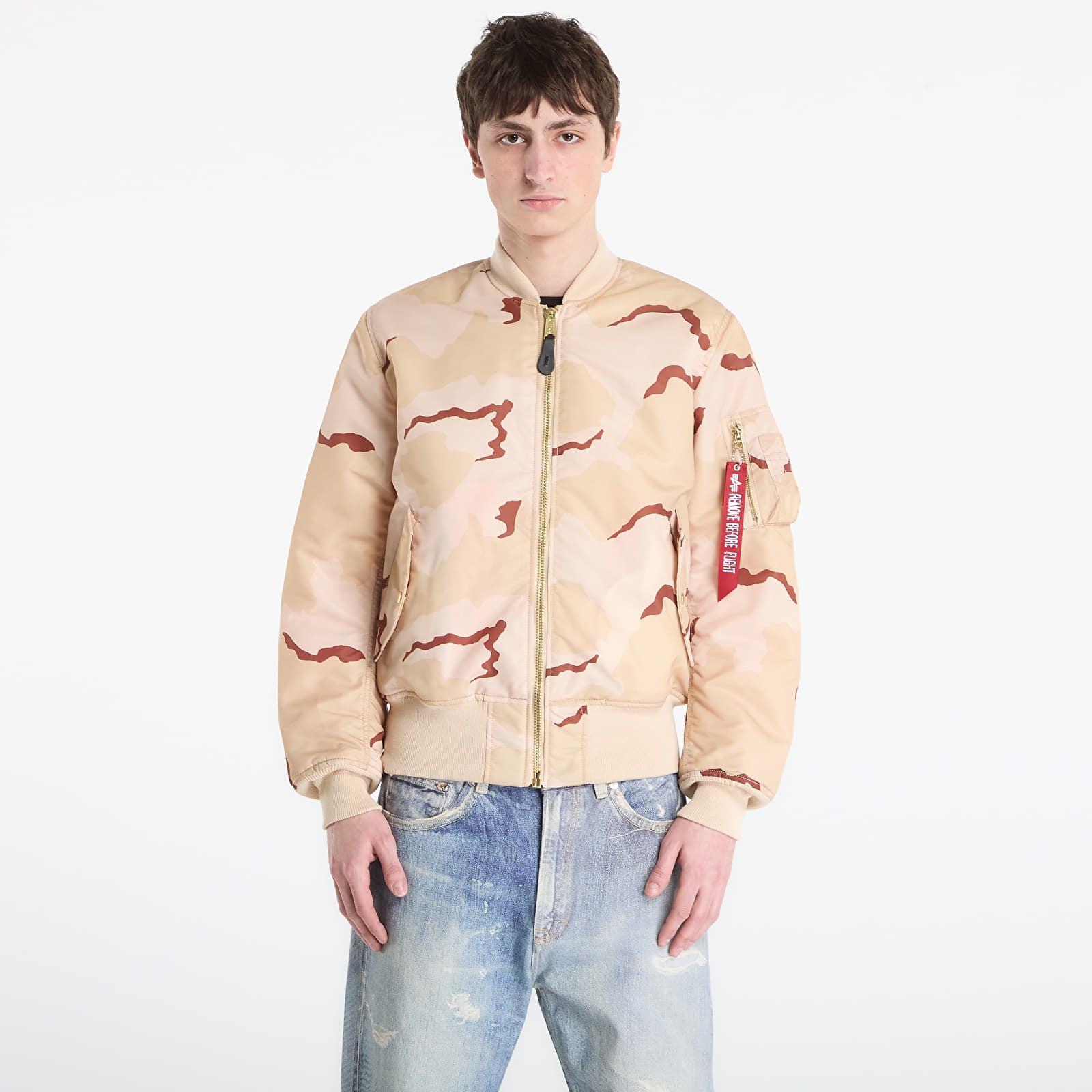 Dzsekik Alpha Industries MA-1 Camo Heritage Desert Camo