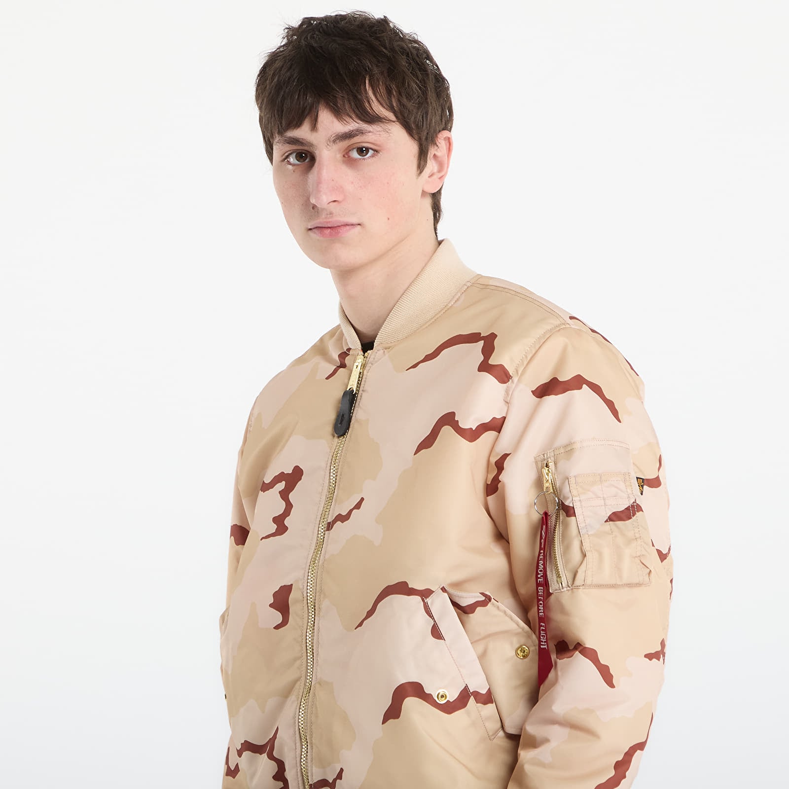 Dzsekik Alpha Industries MA-1 Camo Heritage Desert Camo