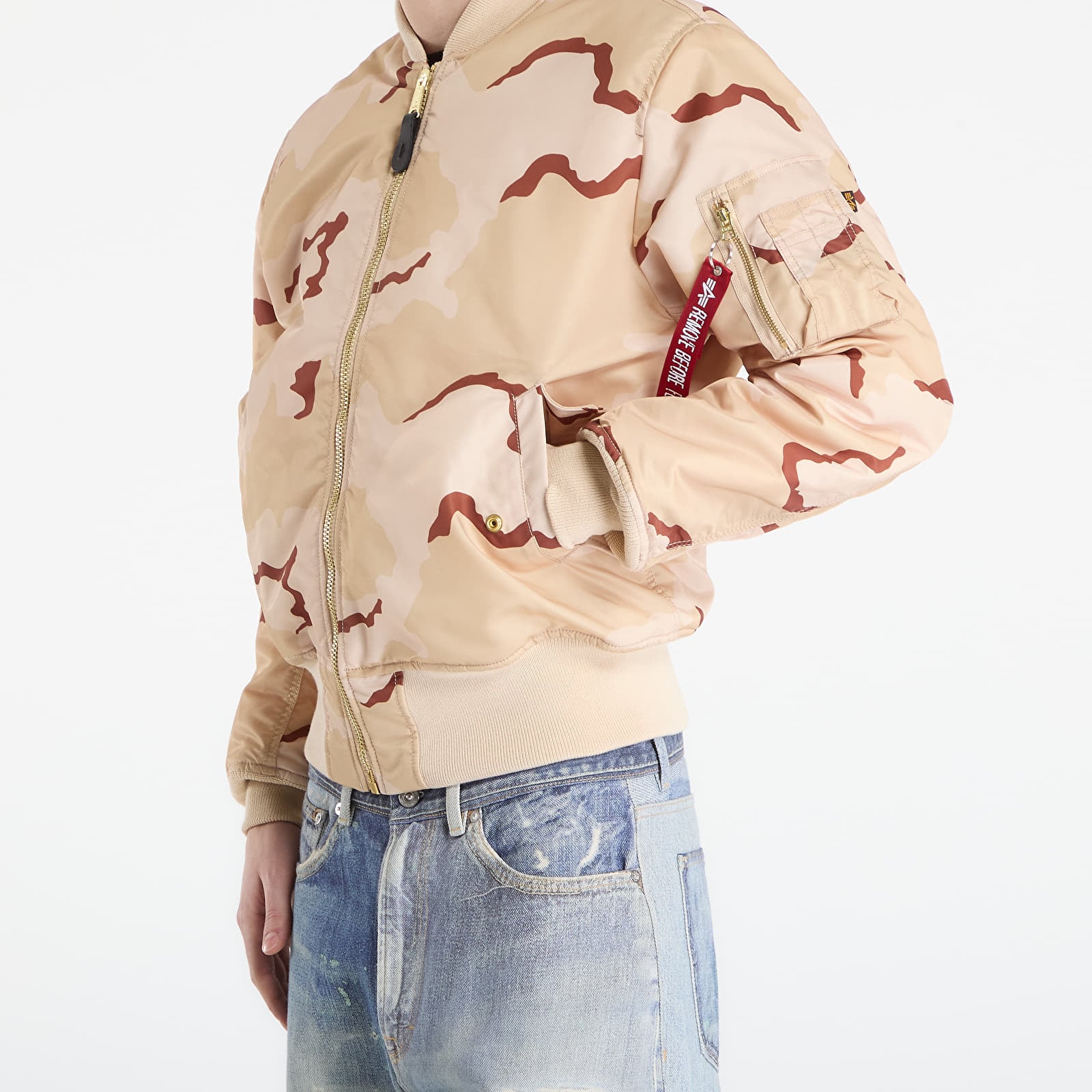 Dzsekik Alpha Industries MA-1 Camo Heritage Desert Camo