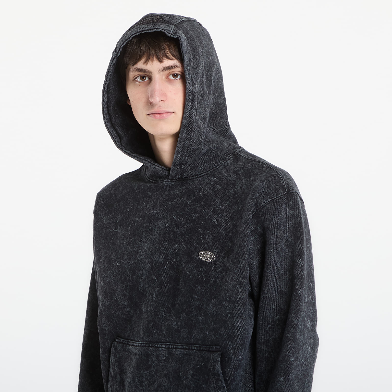 Meeste kampsunid Alpha Industries World Embroidery Hoodie Unisex Black