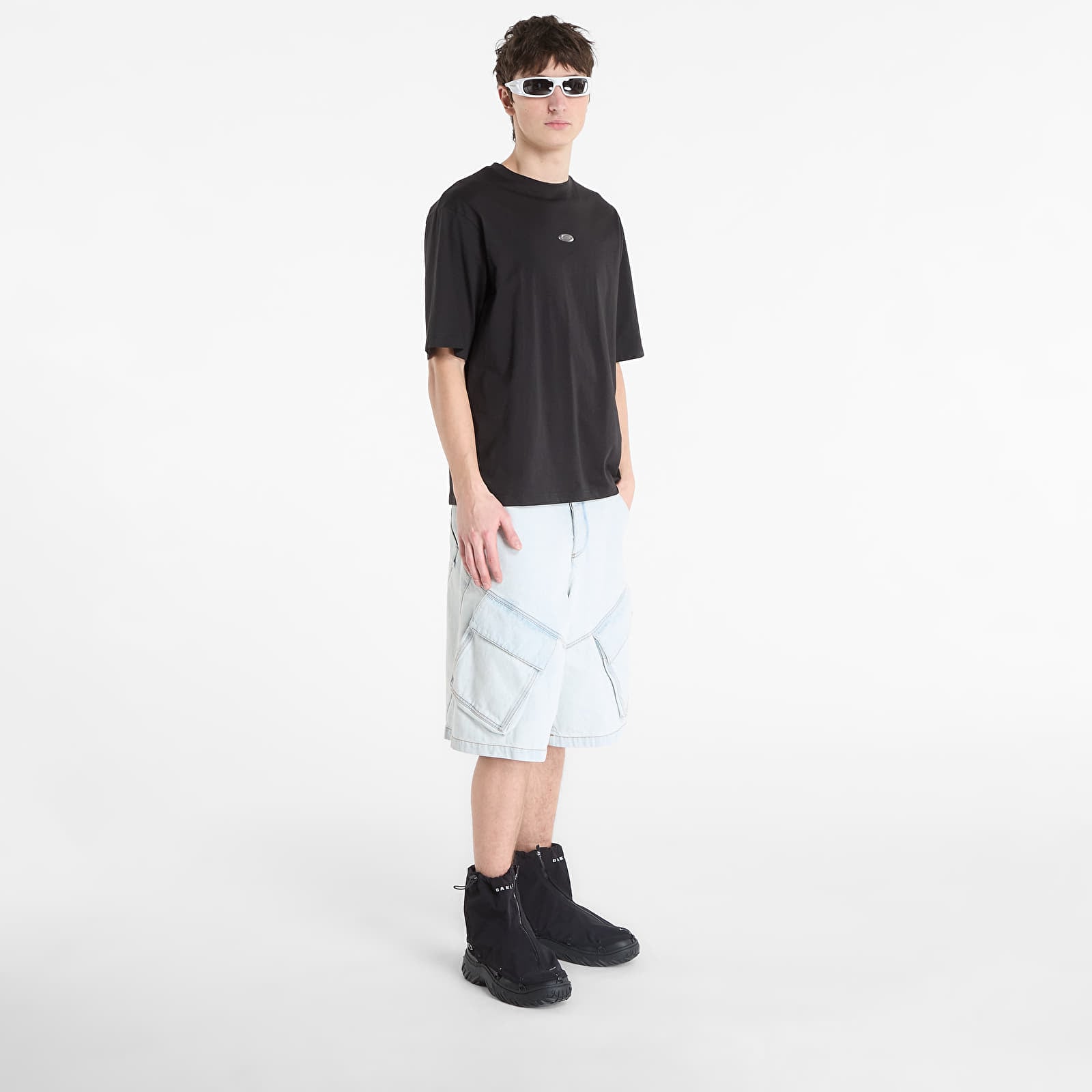 Мъжки тениски Oakley Metal Ellipse Ss Tee Pitch Black