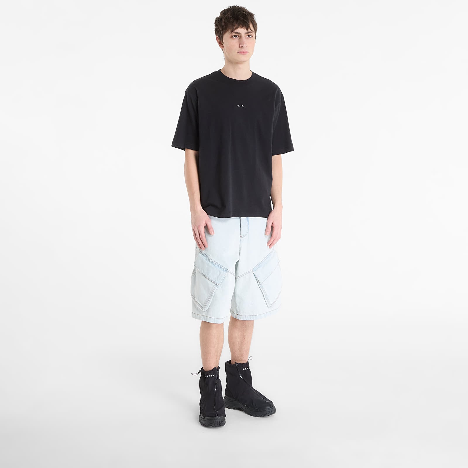 Férfi pólok Oakley Metal Rise Tee Blackout