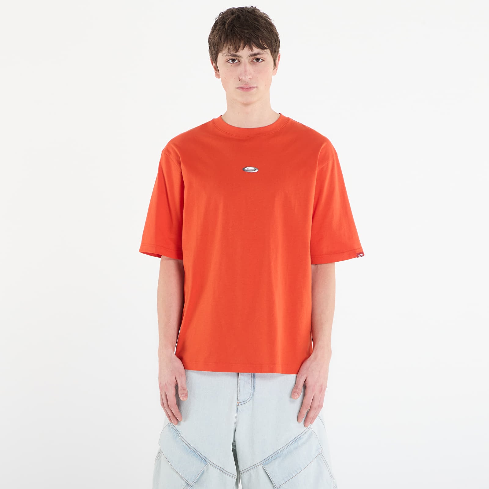 Мъжки тениски Oakley Metal Ellipse Ss Tee Aviator Orange