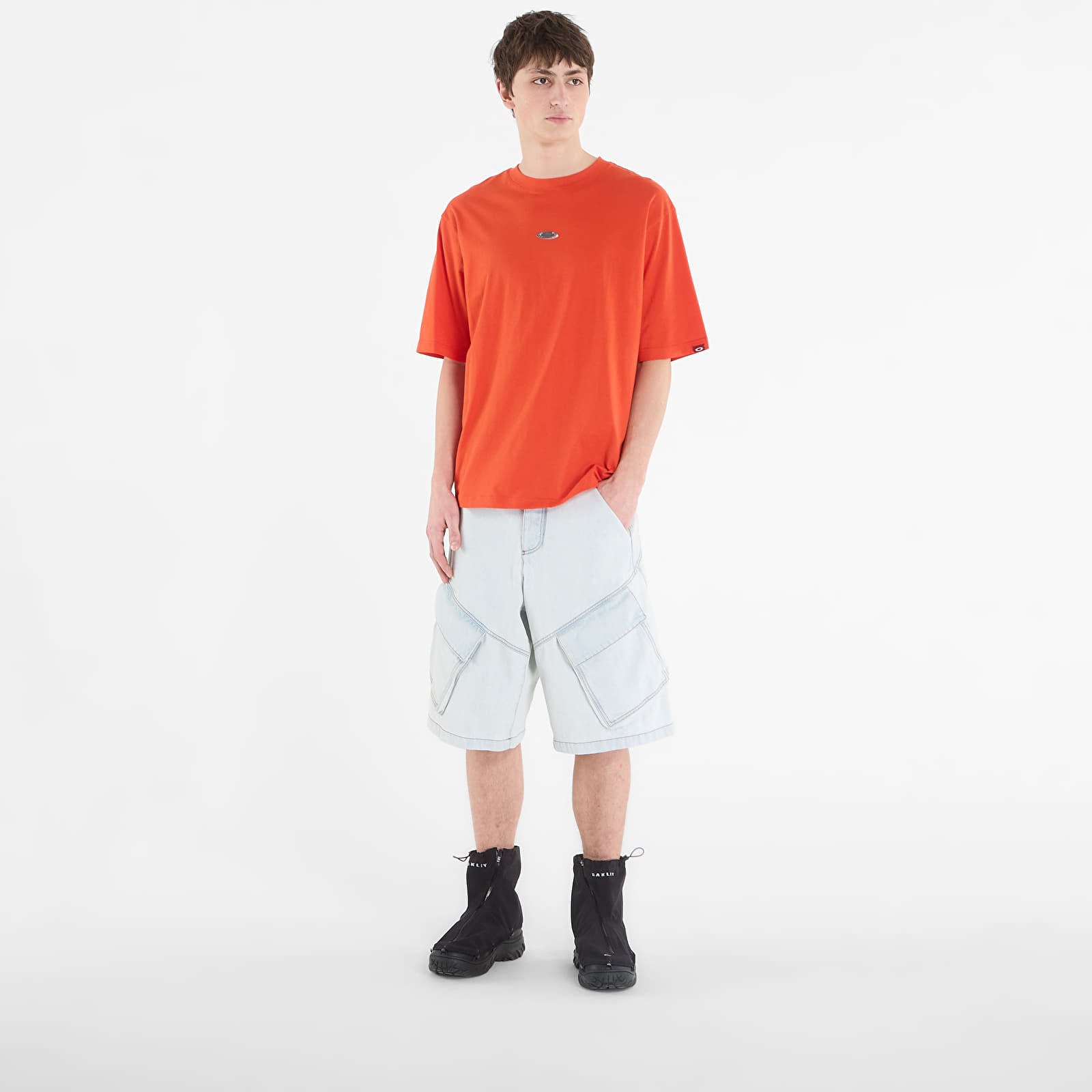 Мъжки тениски Oakley Metal Ellipse Ss Tee Aviator Orange