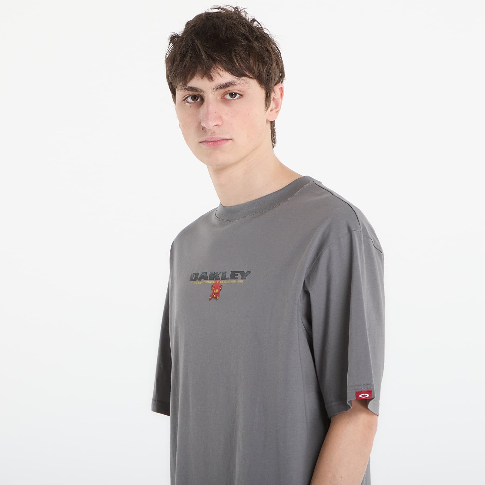 Мъжки тениски Oakley Flame F&B Ss Tee Granite Gray