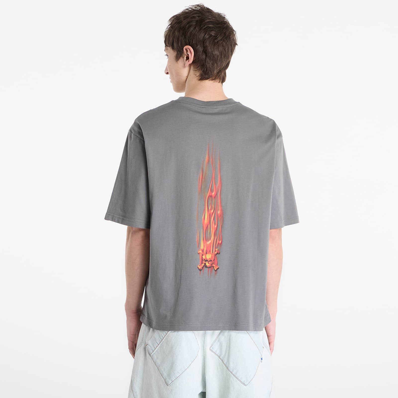 Мъжки тениски Oakley Flame F&B Ss Tee Granite Gray