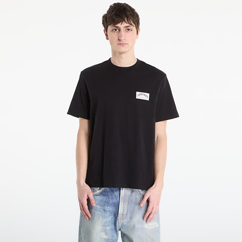 Tričko Calvin Klein Jeans Ss 20S Easy Collegiate Tee Black