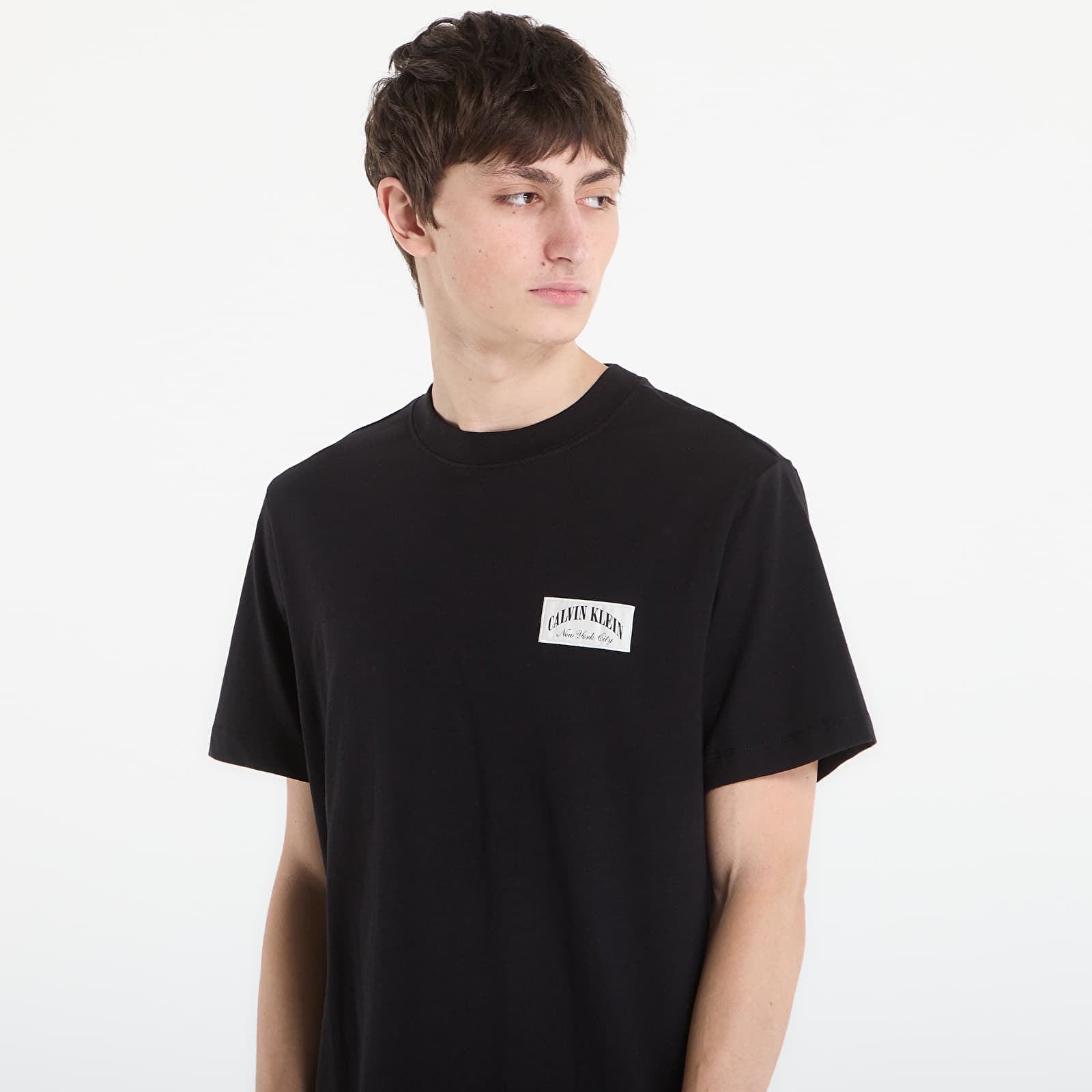 Meeste T-särgid Calvin Klein Jeans Ss 20S Easy Collegiate Tee Black