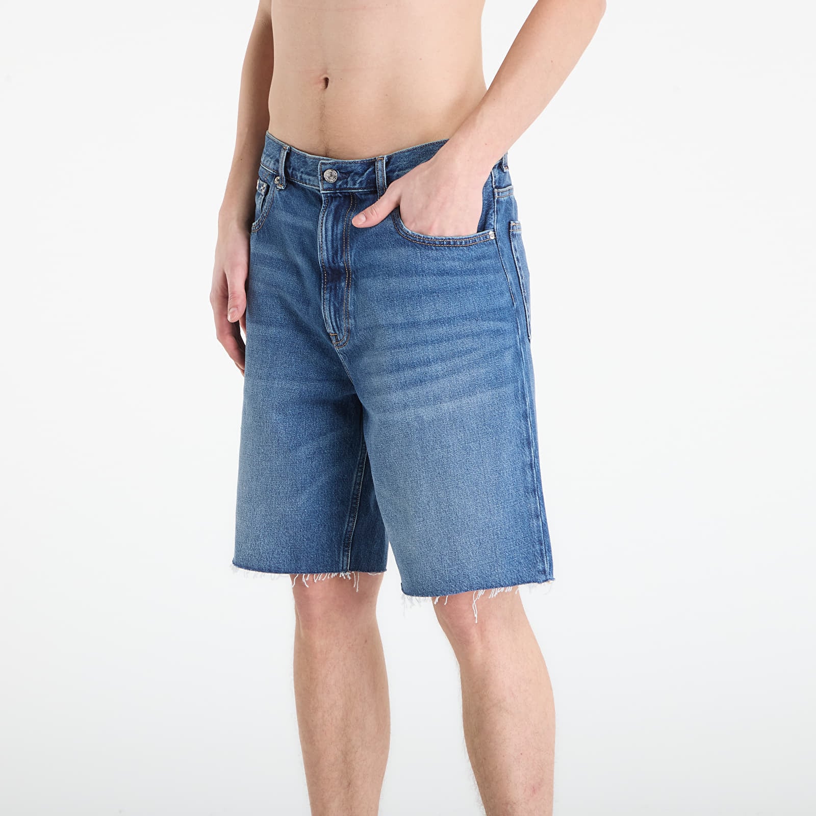 Shorts för män Calvin Klein Jeans 90S Short Greenwood Blue